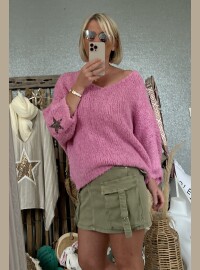 Pull rose  oversize