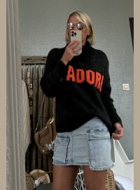 Pull CDS j’adore gris fluo