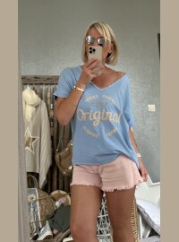 T-shirt baby blue 40/44