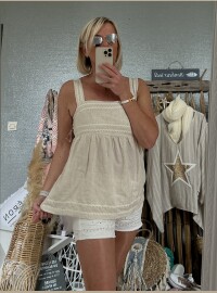 Débardeur CDS beige
