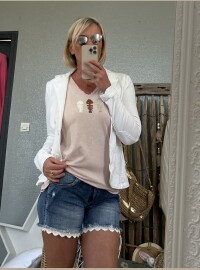 Veste star blanche