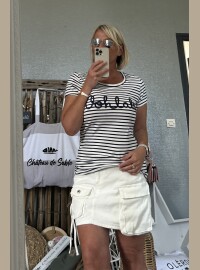 T-shirt rayé marine