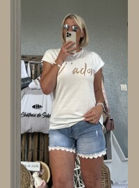 T-shirt j’adore doré