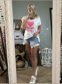 T-shirt cds amour fluo
