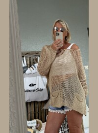 Pull lurex oversize