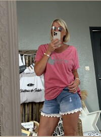 T-shirt framboise 40/44