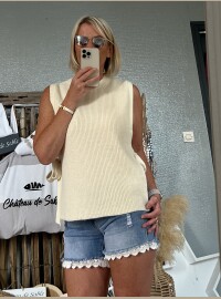 Pull CDS écru