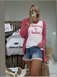 Gilet rose
