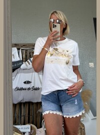 T-shirt Lovely beige
