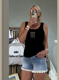 Débardeur Love noir
