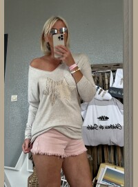 Pull fin star beige