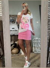 T-shirt love fluo