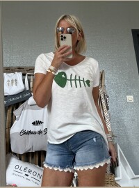 T-shirt CDS lurex vert