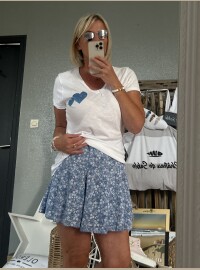 T-shirt cœur lurex