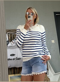 Pull IO bleu royal