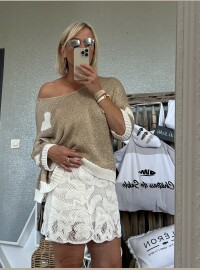 Jupe bohème blanche