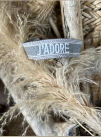 Bracelet J’adore gris rose