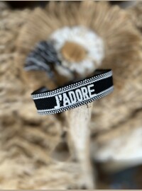 Bracelet J’adore noir