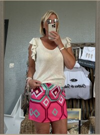 Top lurex argenté