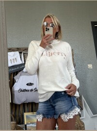 Pull Liberty blanc