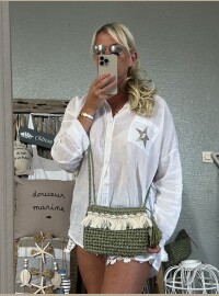 Pochette Bohème kaki