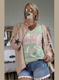 Gilet star  rose