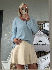 Pull cds bleu alpaga