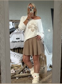 Pull oversize La Dolce blanc