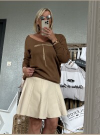 Pull libellule choco  doré