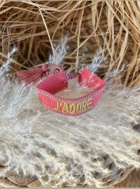 Bracelet J’adore rose doré