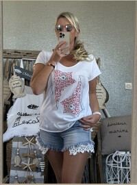 T-shirt basket léopard