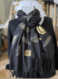 Echarpe  châle CDS noire