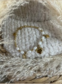 Bracelet cœur acier