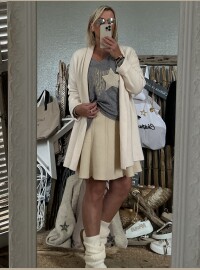Gilet écru
