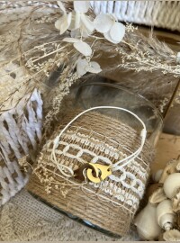 Bracelet menottes blanc