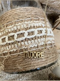 Ras du j’adore acier dore