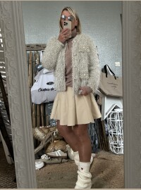 Veste lurex argent