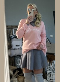Pull j’adore peach