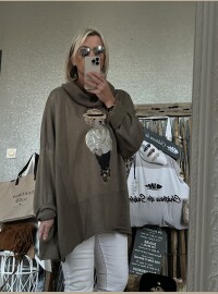 Pull bear taupe taille grand