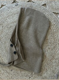 Cagoule lurex taupe