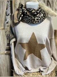 Pull star caramel  lurex