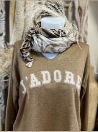 Pull fin j’adore caramel
