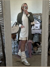 Gilet frange kaki