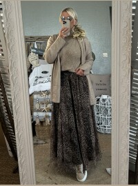 Jupe tulle léopard