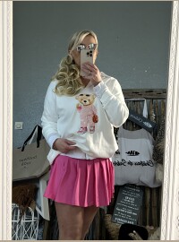 Pull bear blanc