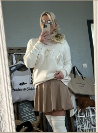 Pull danseuse écru