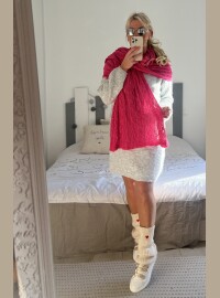 Echarpe ajourée lurex