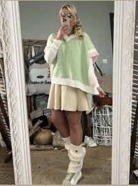 Pull poncho mint