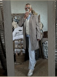 Manteau CDS taupe