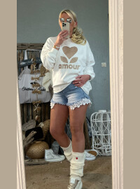 Sweat Amour blanc